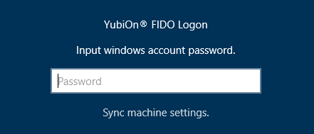 Enter your Windows password.