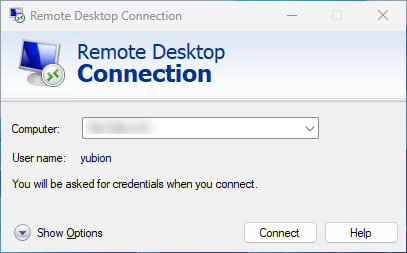 Remote Desktop Connection