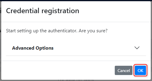 Register an authenticator to your account