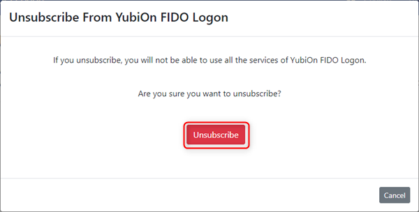 Unsubscribe